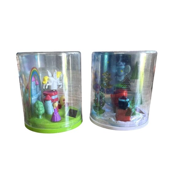Solar Fluttering Mouse & Unicorn Toys In Plastic Terrarium - Picture 3 of 5